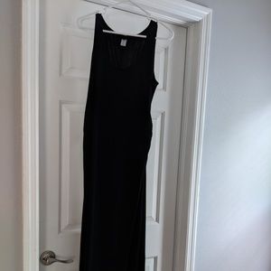 Black Maxi Maternity Dress
